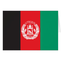 Afghanistan Flag Card