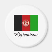Afghanistan Flag Design Magnet