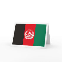 Afghanistan Flag Greeting Card cards