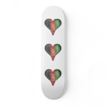 Afghanistan Flag In A Heart Skate Decks