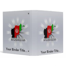 Afghanistan Flag Map 2.0 3 Ring Binders