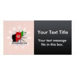 Afghanistan Flag Map 2.0 Picture Card