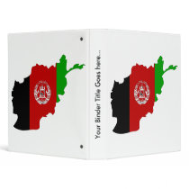 Afghanistan Flag Map full size Vinyl Binders