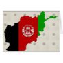 Afghanistan Flag Map full size Card