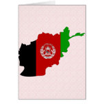 Afghanistan Flag Map full size Cards