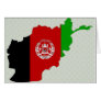 Afghanistan Flag Map full size Greeting Cards