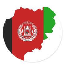 Afghanistan flag map stickers
