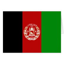 Afghanistan Flag Notecard