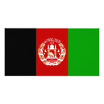 Afghanistan flag customized photo card