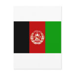 Afghanistan flag postcards
