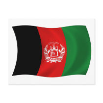 Afghanistan Flag Postcard