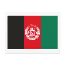 Afghanistan Flag Postcard