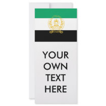 Afghanistan Flag Rack Card