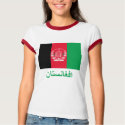 Afghanistan Flag with Name in Pashto shirt