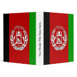Afghanistan High quality Flag 3 Ring Binders