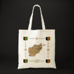 Afghanistan Map Flag Border Bag