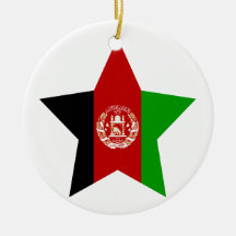 Afghanistan Star Christmas Ornaments