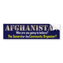 Afghanistan Strategy Bumper Sticker