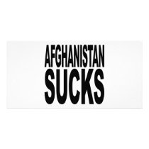 Afghanistan Sucks Customized Photo Card