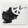 Afghanistan Trendy Peace Sign with Afghan map Mouse Pads