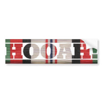 Afghanistan Veteran HOOAH! Sticker Bumper Sticker