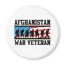 Afghanistan War Veteran Fridge Magnets