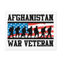 Afghanistan War Veteran Postcards