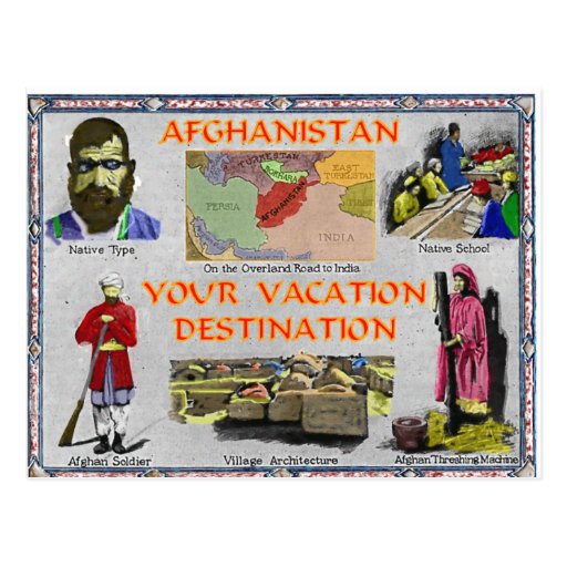 Afghanistan: Your Vacation Destination Postcards