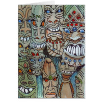 Afican Masks cards by churchto12 Afican Masks cards