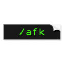 /afk bumper stickers by anachronista /afk bumper stickers