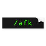 /afk bumper stickers