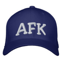 AFK embroidered hats by CustomHats AFK embroidered hats