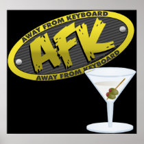 AFK Martini Poster