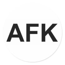 AFK ROUND STICKER