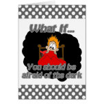 afraid of the dark greeting card