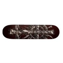 afraid of the dark custom skate board