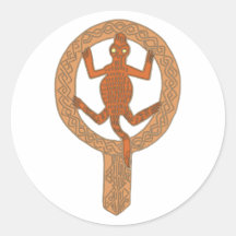 Africa Africa lizard saurian Round Sticker
