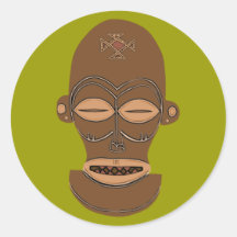 Africa Africa mask MASK Djokwe Stickers