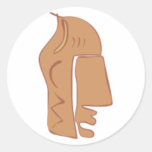 Africa Africa mask MASK Round Sticker