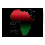 Africa, Always On My Mind Card