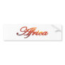 Africa Bumper Sticker