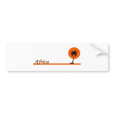 AFRICA BUMPER STICKERS by bartstshirts