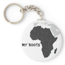 Africa Continent Key Chain