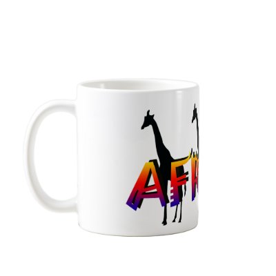 Africa design wildlife safari mugs by Rowood