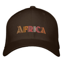 Africa Earth colors baseball cap embroidered hats by Funkart Africa Earth colors baseball cap embroidered hats