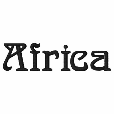 Africa Embroidered zebra sweatshirt by Funkart