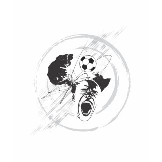 Yell - Soccer Art T-Shirt by African artists - G1Media