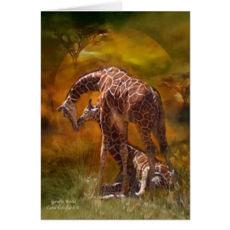 Africa - Giraffe World ArtCard card