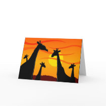 Africa-Giraffes cards