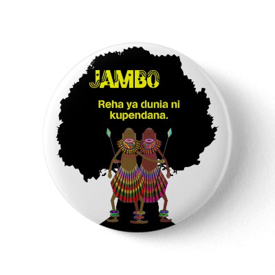 Africa hello Jambo black Pin by eterietten